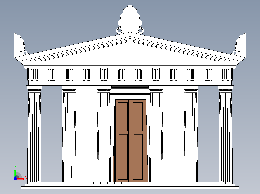 房子、建筑(112)前视图