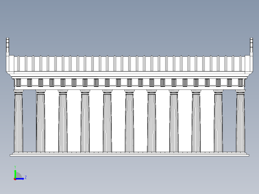 房子、建筑(112)左视图