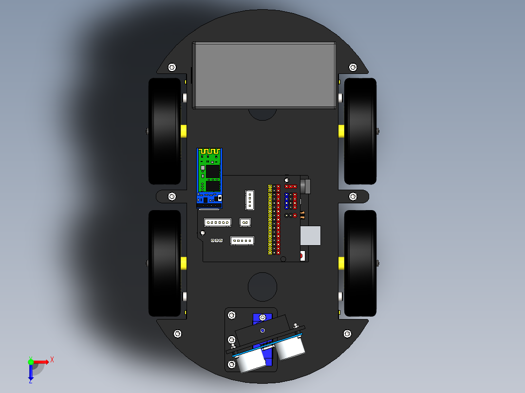 AGV小车、AGV(74)俯视图