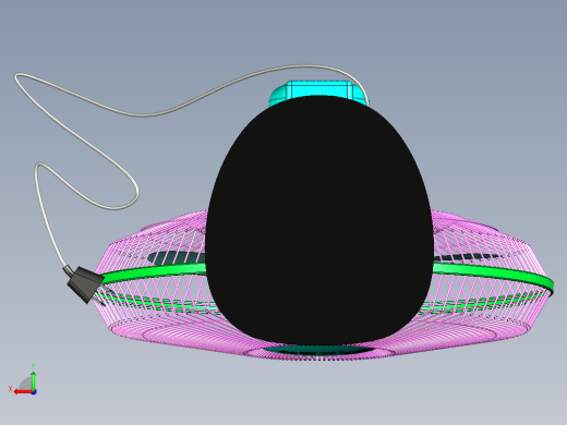 摇头风扇模型后视缩略图