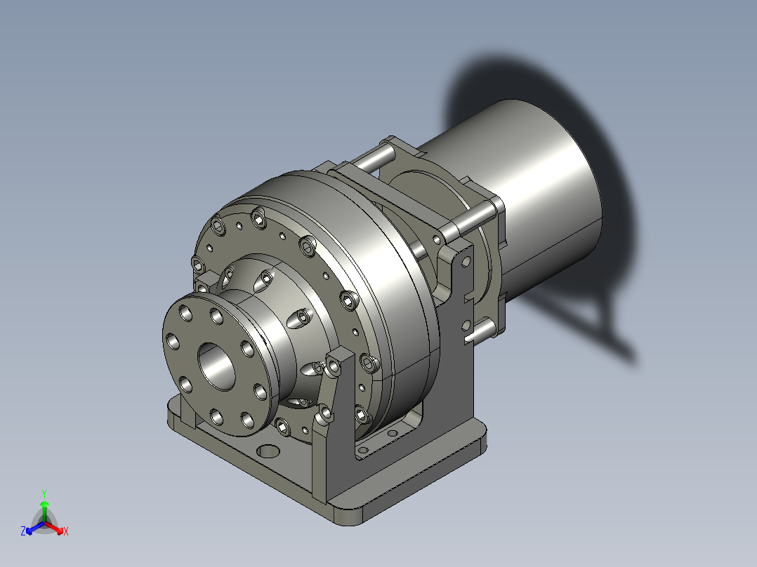mkii-wip摆线传动结构3D数模图纸 STEP格式正等轴测图