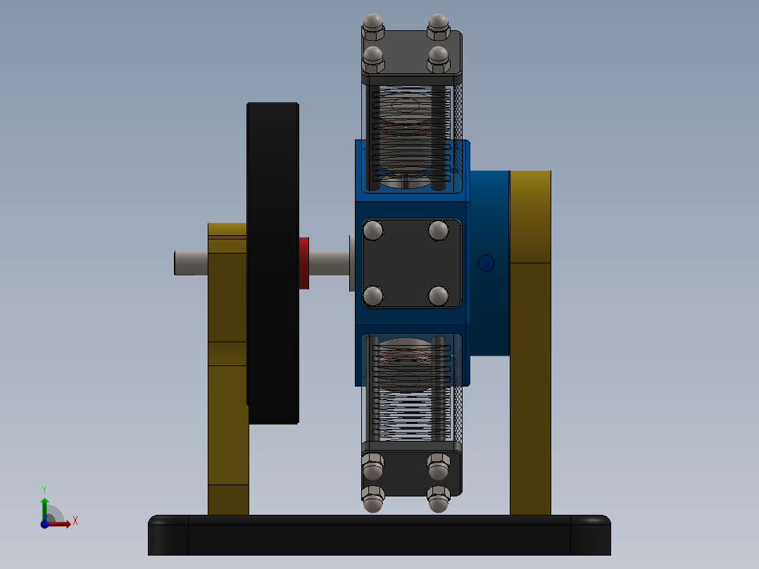 星形发动机前视图