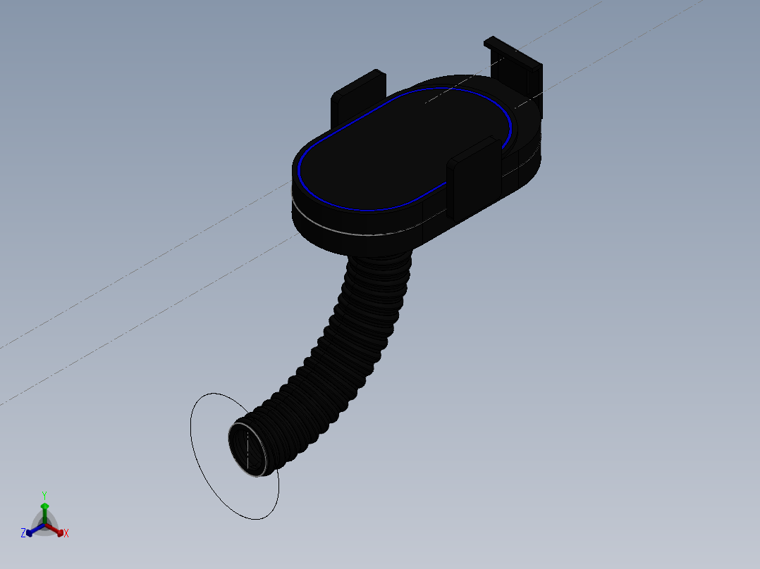 手机支架44正等轴测图