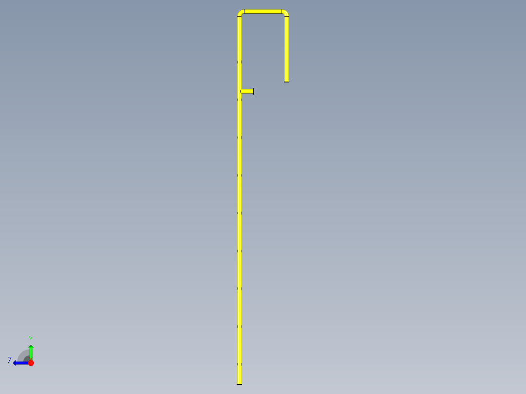 1英寸阶梯管(外径34 x1.5毫米)右视图