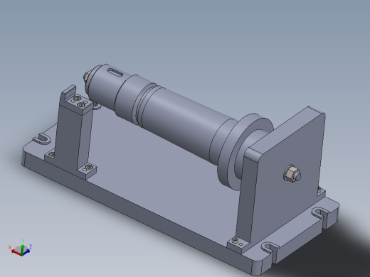 传动轴铣缺口夹具（CAD图+SW三维）