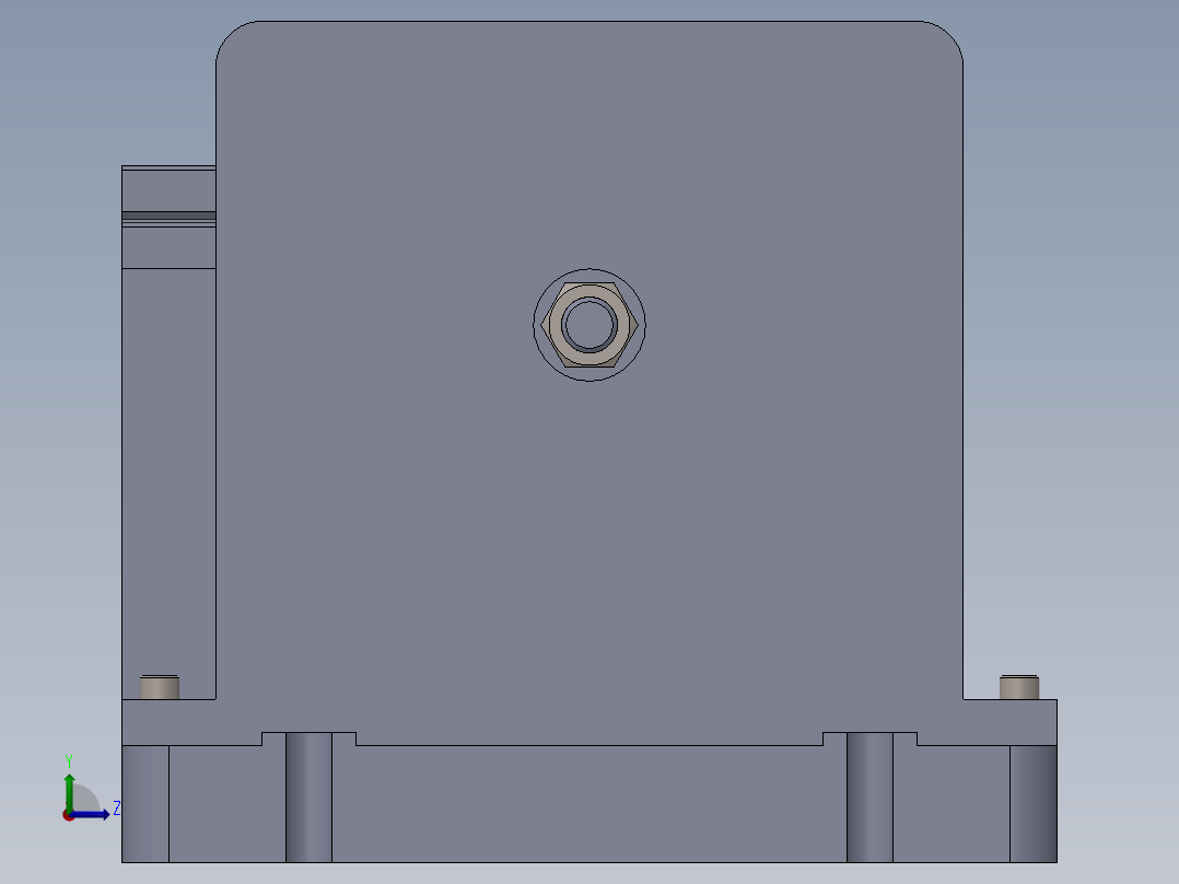传动轴铣缺口夹具（CAD图+SW三维）左视图