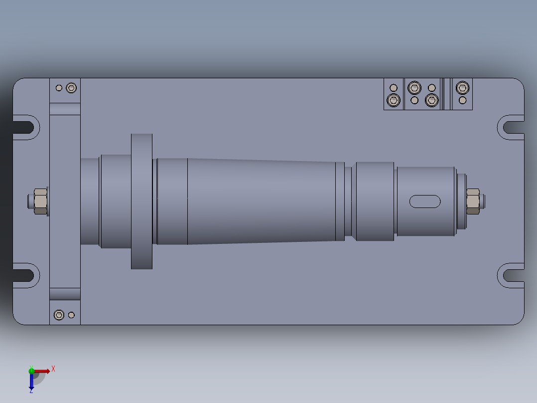 传动轴铣缺口夹具（CAD图+SW三维）俯视图