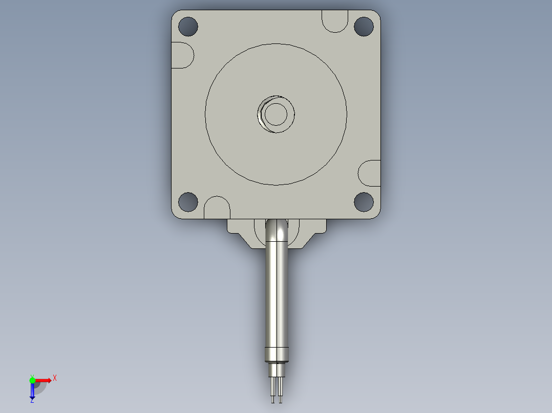 3步进电机57N255-4-3-4-377-001俯视图