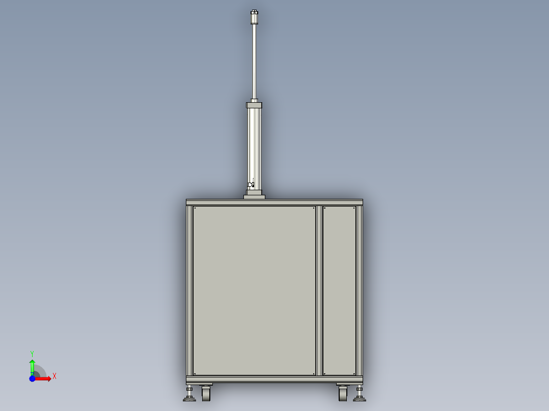 下料位升降台前视图