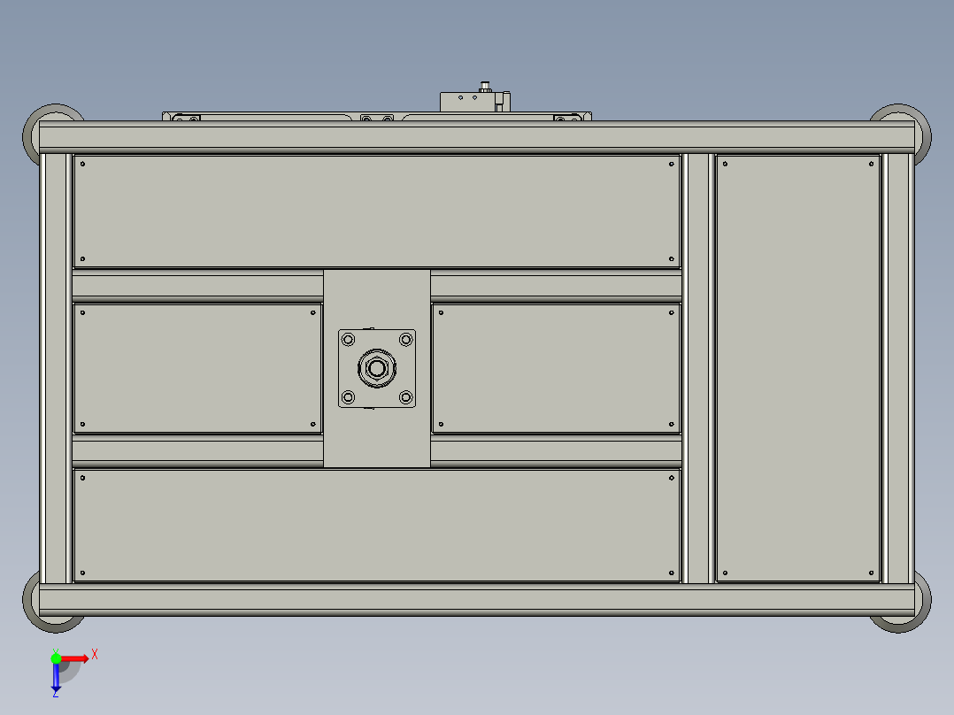 下料位升降台俯视图