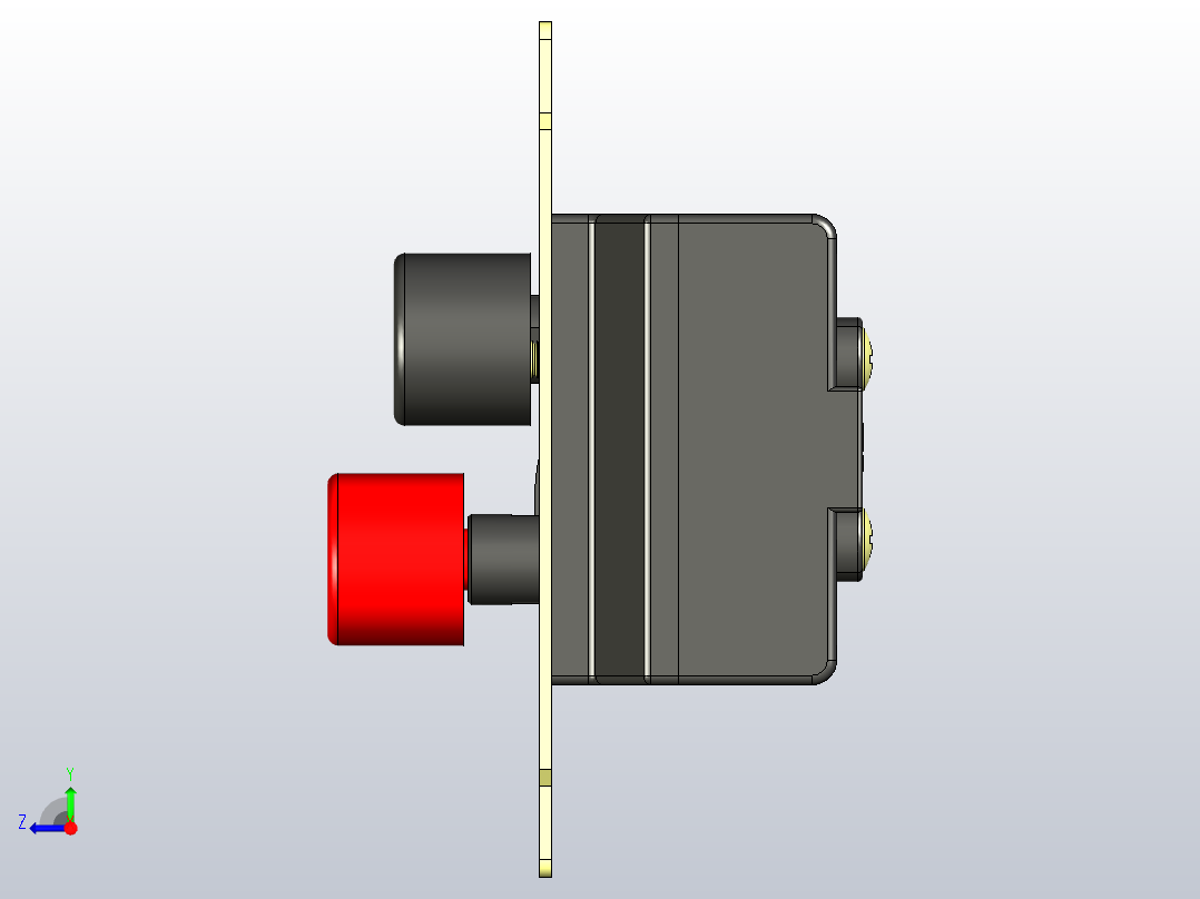 CS-101P - Margirius按钮断续器转换右视图