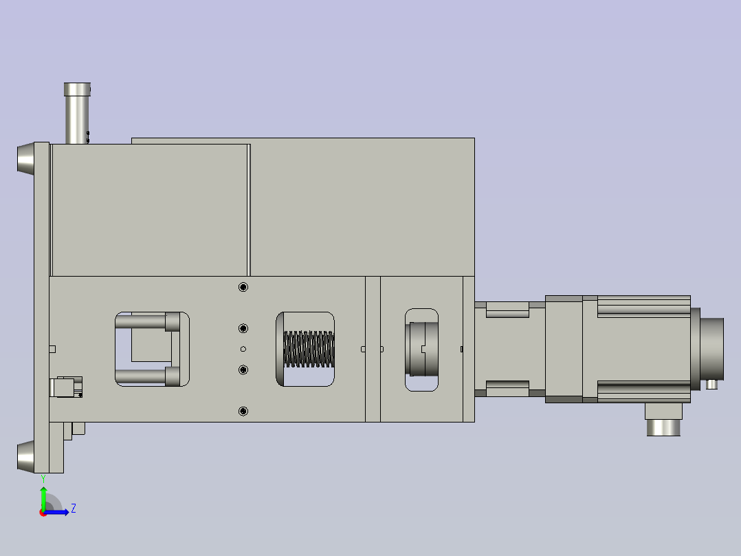 扣合装配压合装置左视图
