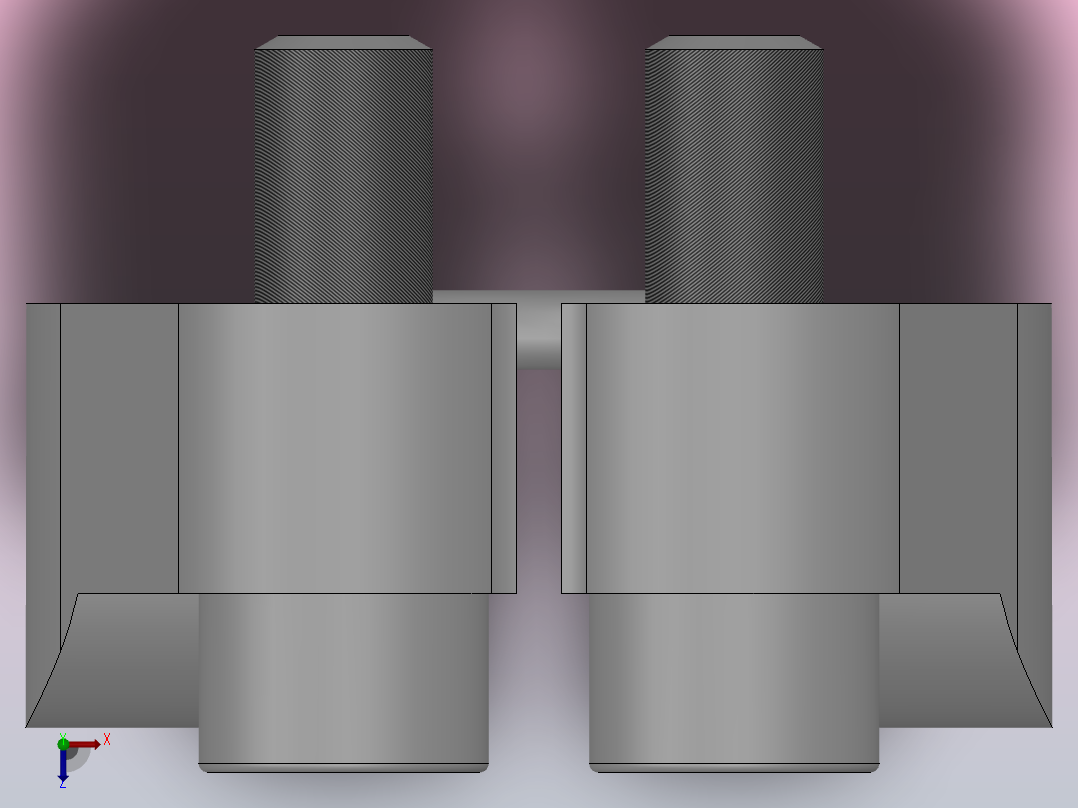 A型附接法兰A20-3俯视图