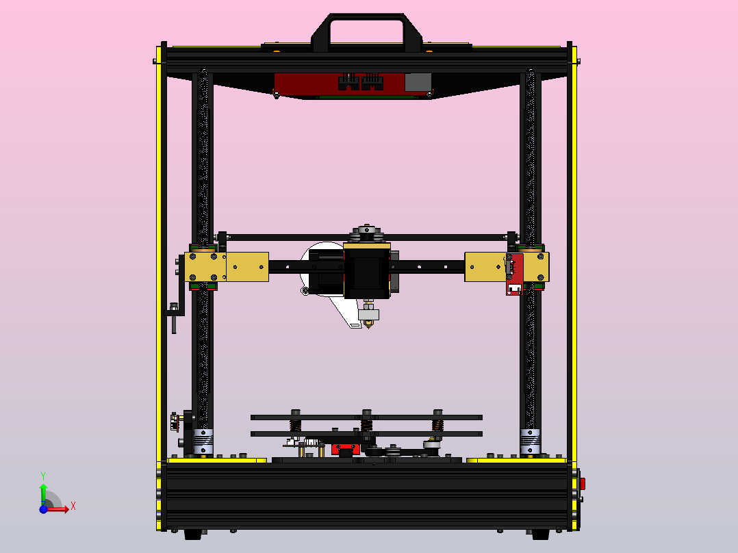 rusa-i4-3d打印机前视图