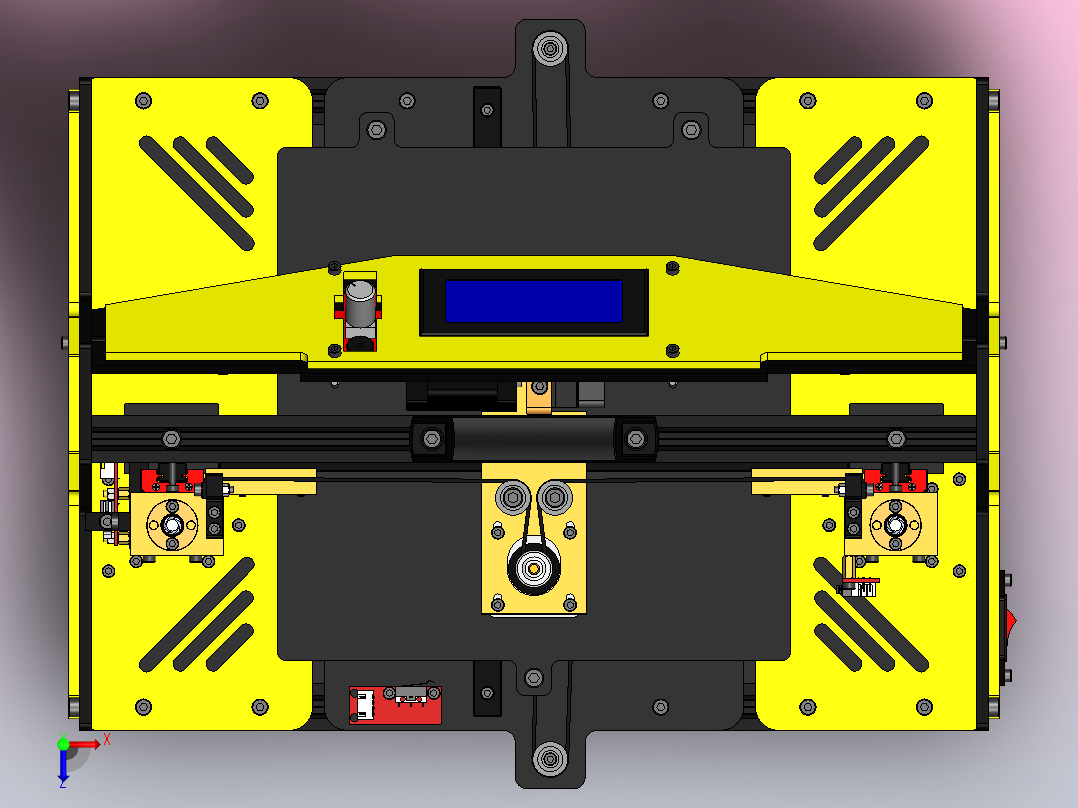 rusa-i4-3d打印机俯视图