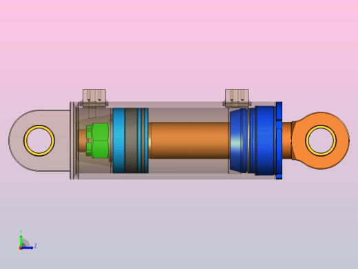 液压油缸左视缩略图