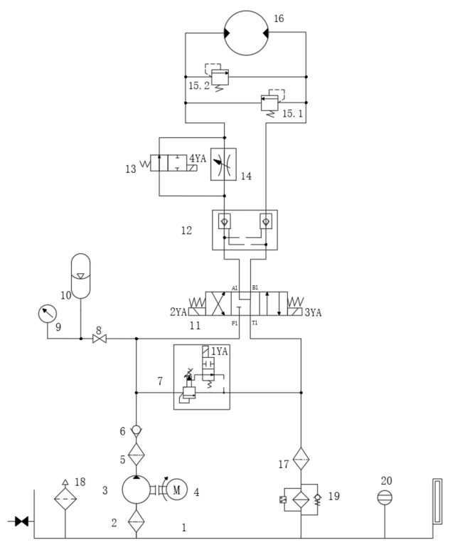 绞车液压系统设计（3）（CAD+说明书）