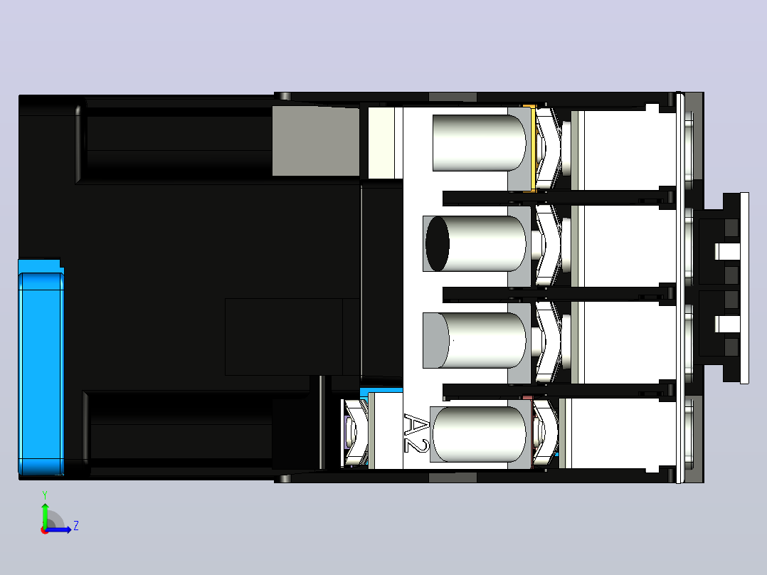 CJX2-18交流接触器三维模型202204左视图