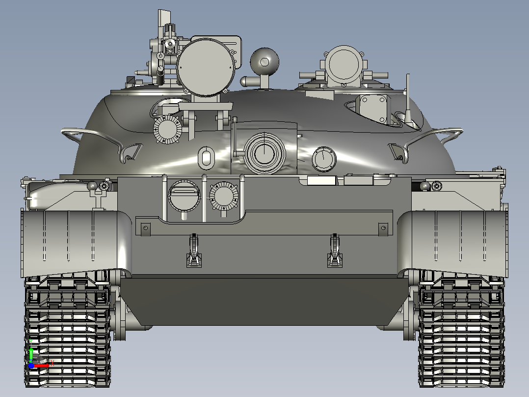 T-62A坦克(1)前视图