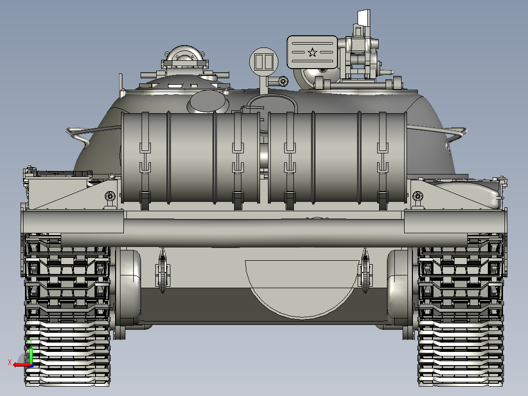 T-62A坦克(1)后视图