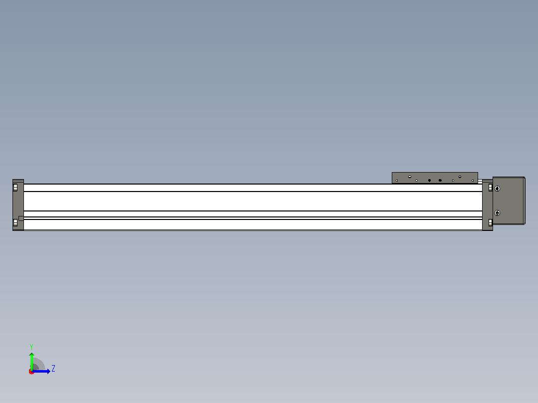 FSL60 直线模组[FSL60-E500-10C7-BL-B60]左视图