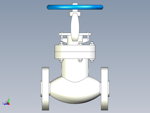 J41H-Y-Class300Lb APII美标截止阀[0.5]右视缩略图