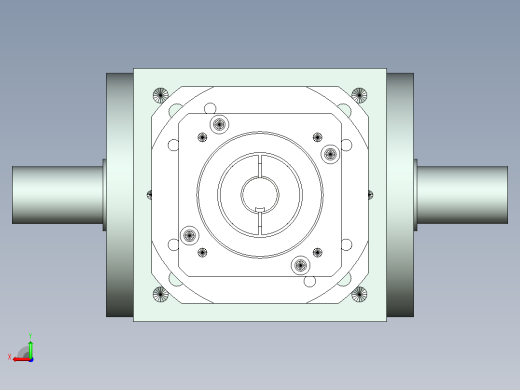 PW140双轴 PLX120-L3 19-70-90-M6转向器PW140 双轴输出 带120直齿减速机后视缩略图
