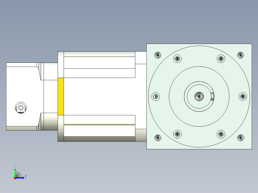 PW140双轴 PLX120-L3 19-70-90-M6转向器PW140 双轴输出 带120直齿减速机左视缩略图