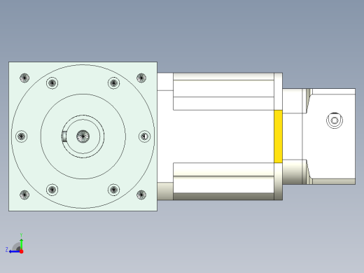 PW140双轴 PLX120-L3 19-70-90-M6转向器PW140 双轴输出 带120直齿减速机右视缩略图
