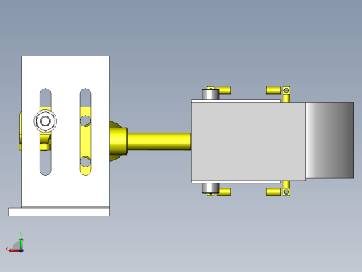 带调整夹紧角度和固定不同尺寸工件的夹具后视缩略图