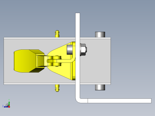 带调整夹紧角度和固定不同尺寸工件的夹具右视缩略图