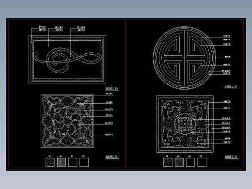 室内装修图库-地面拼花-732-733