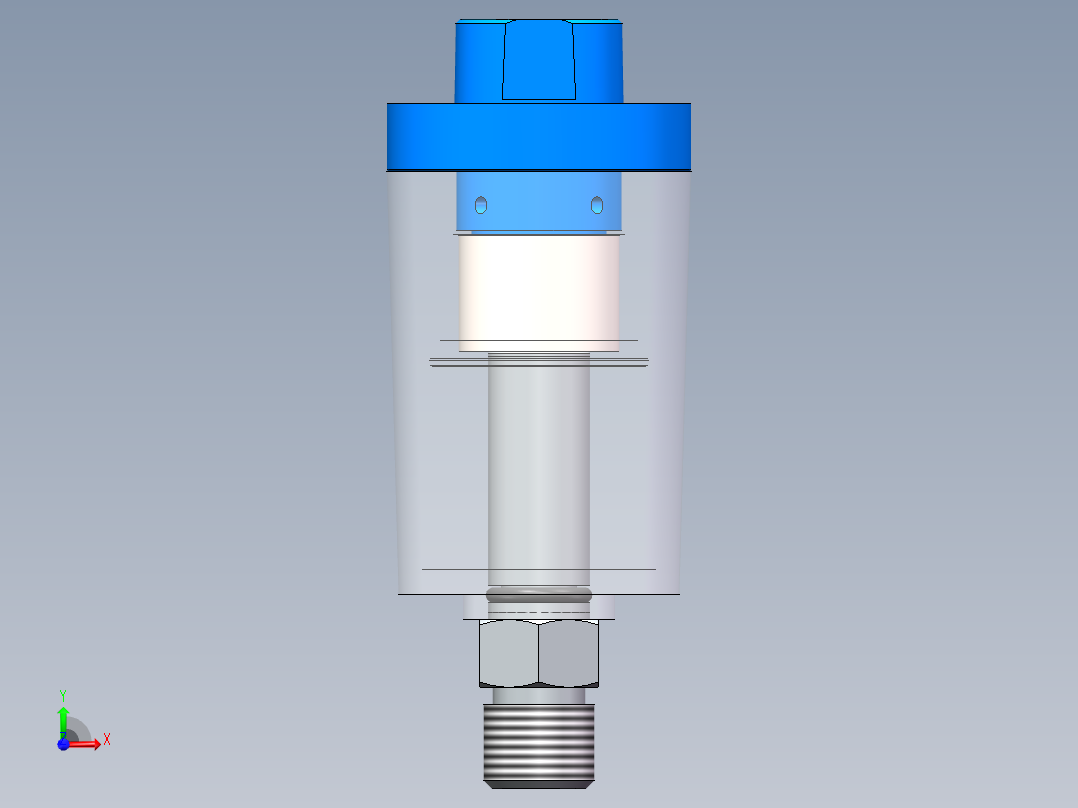 气水分离过滤器前视图