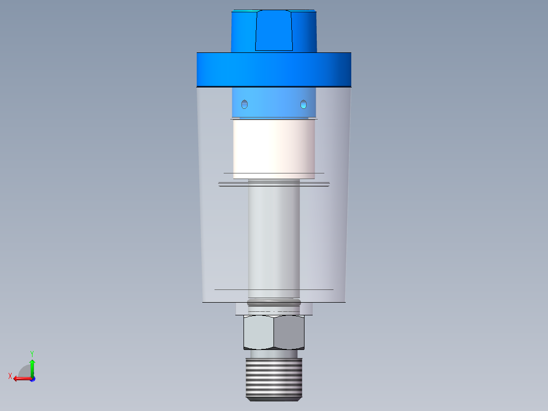 气水分离过滤器后视图