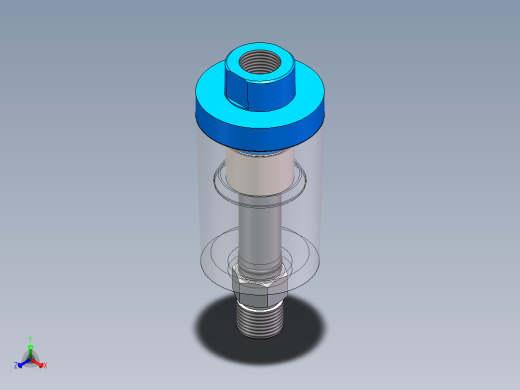 气水分离过滤器正等轴测缩略图