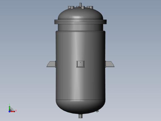 SolidWorks反应釜3D模型前视缩略图