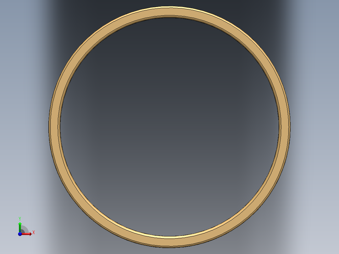 环3D模型前视图