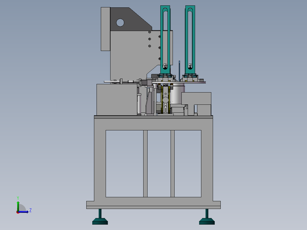 智能卡手机电话卡冲切机左视图