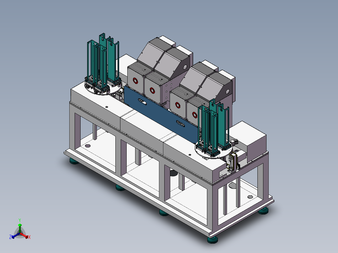 智能卡手机电话卡冲切机正等轴测图