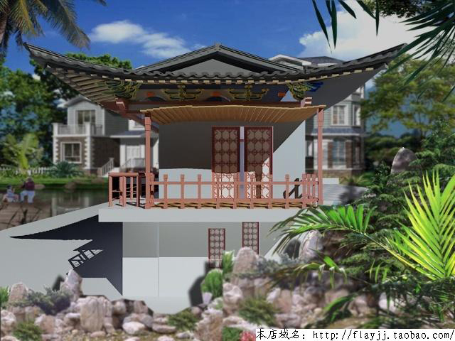 YX-900182 茶楼建筑CAD设计图65套