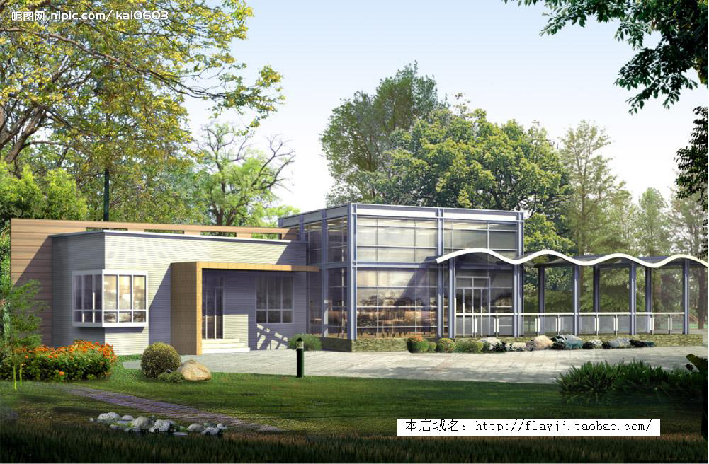 YX-900182 茶楼建筑CAD设计图65套