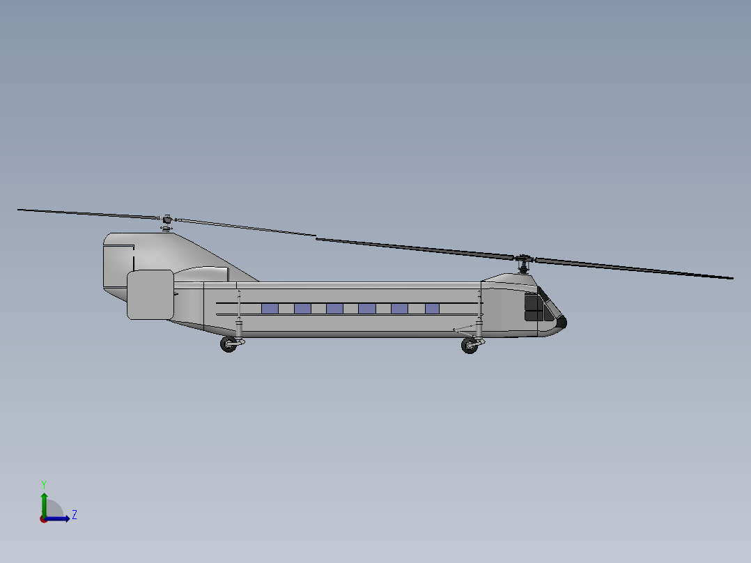 雅克-24直升机左视图