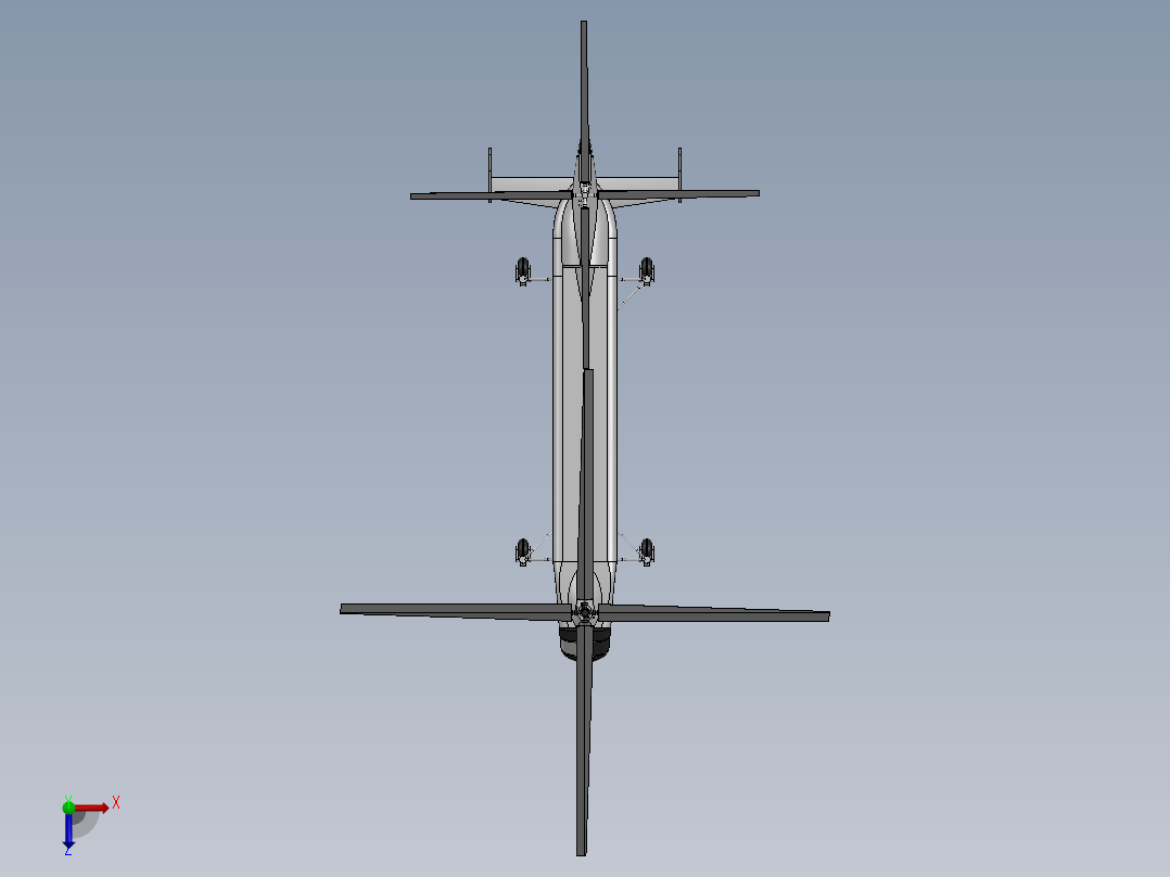 雅克-24直升机俯视图