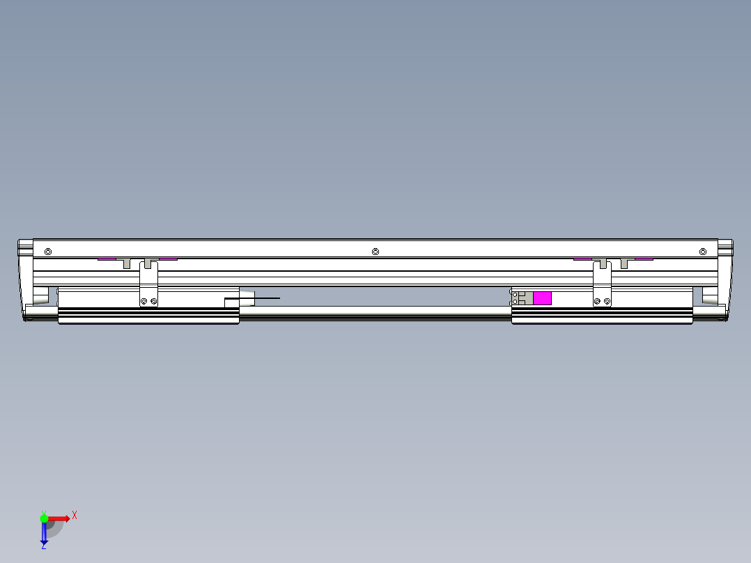 威洛博VL系列3d模型模组2VL14S2Y-S250俯视图