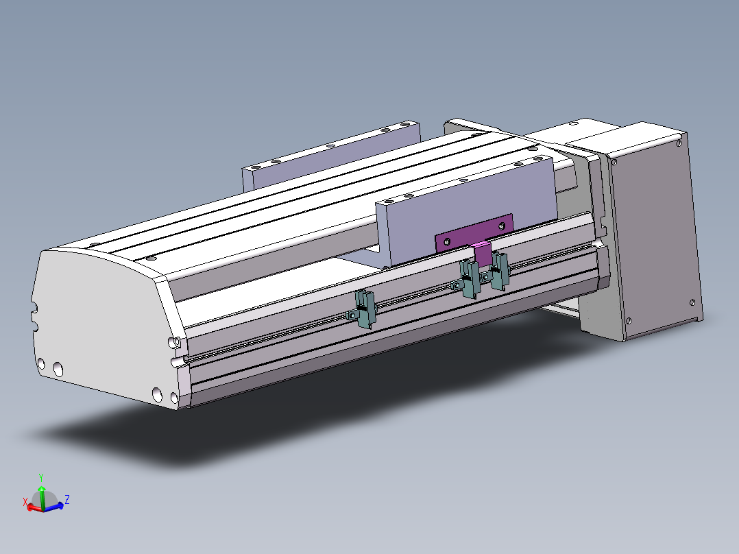 MTB同步带半封闭MTB17M-LD-400W主视图