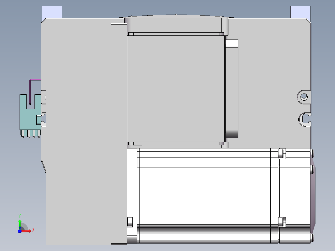 MTB同步带半封闭MTB17M-LD-400W前视图