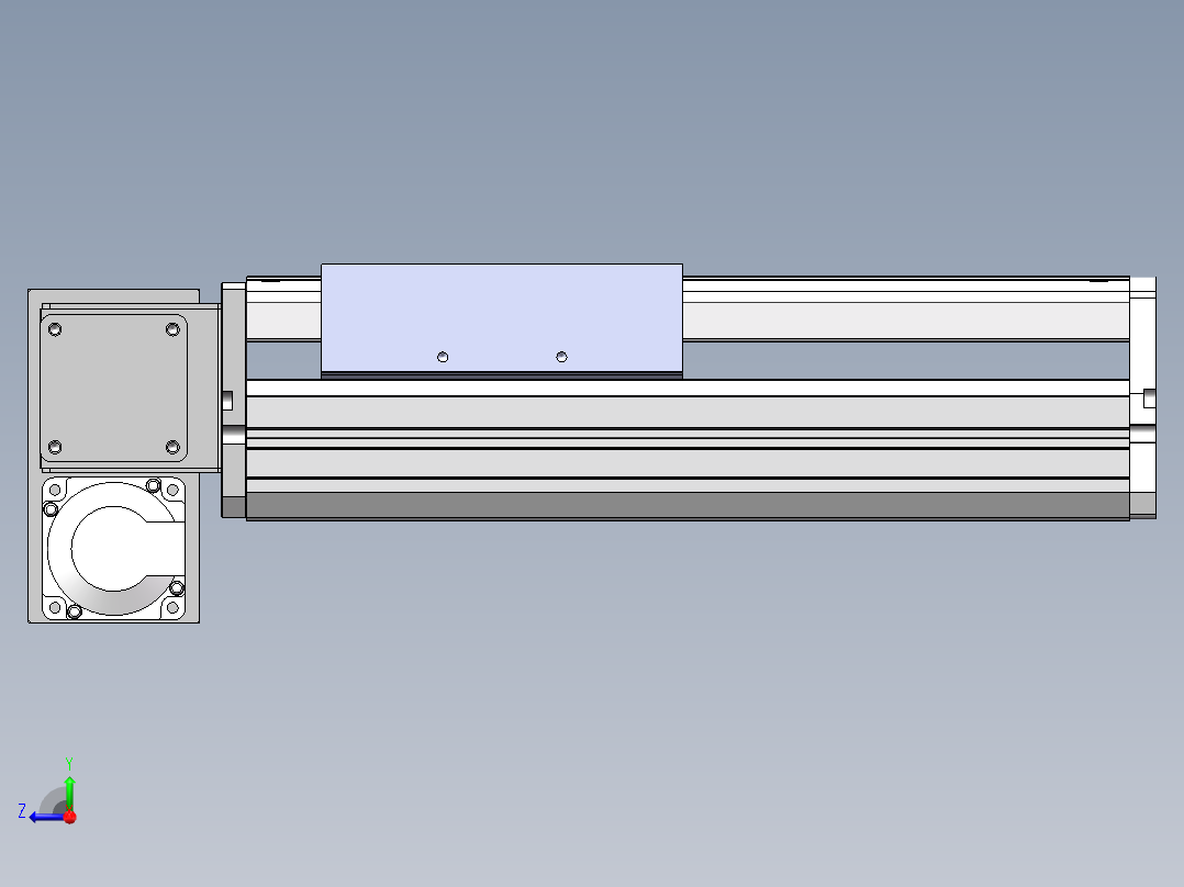 MTB同步带半封闭MTB17M-LD-400W右视图