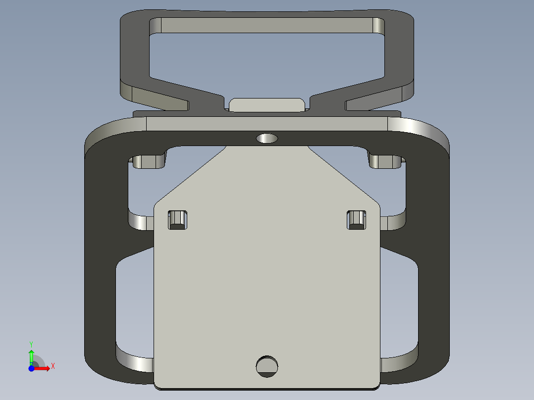 折叠椅单板前视图