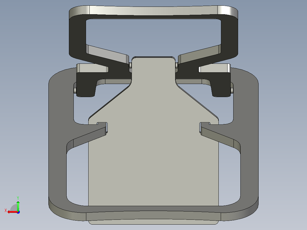 折叠椅单板后视图
