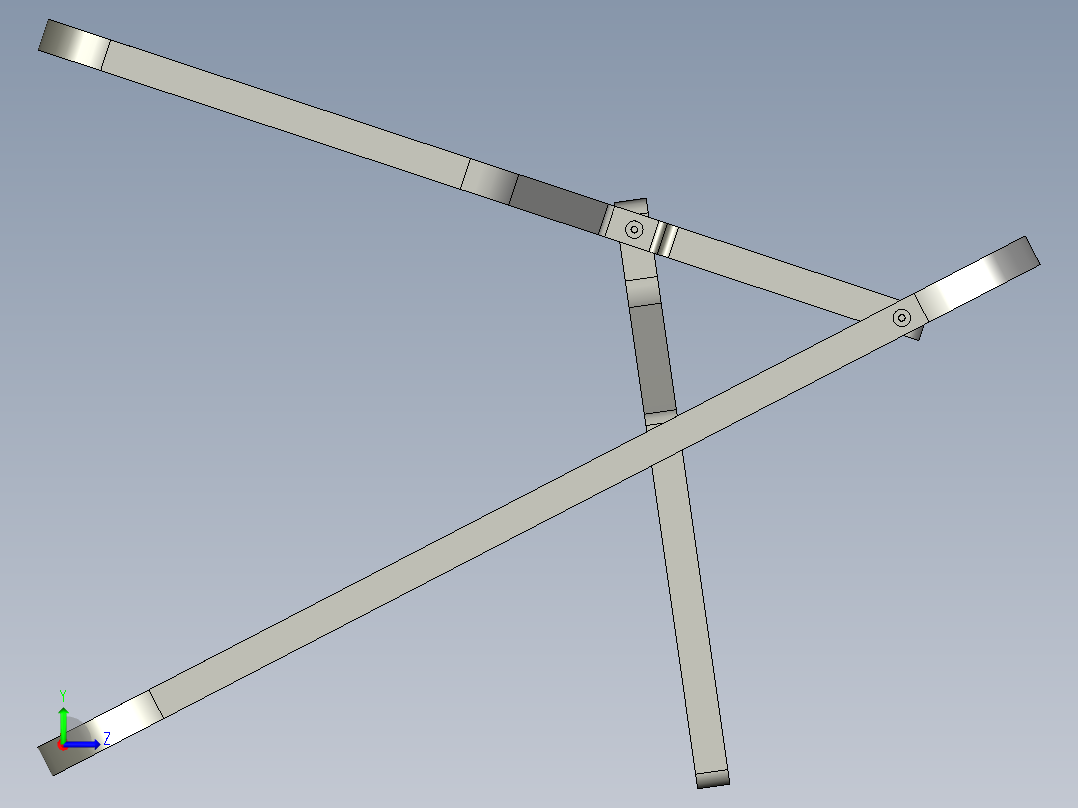 折叠椅单板左视图